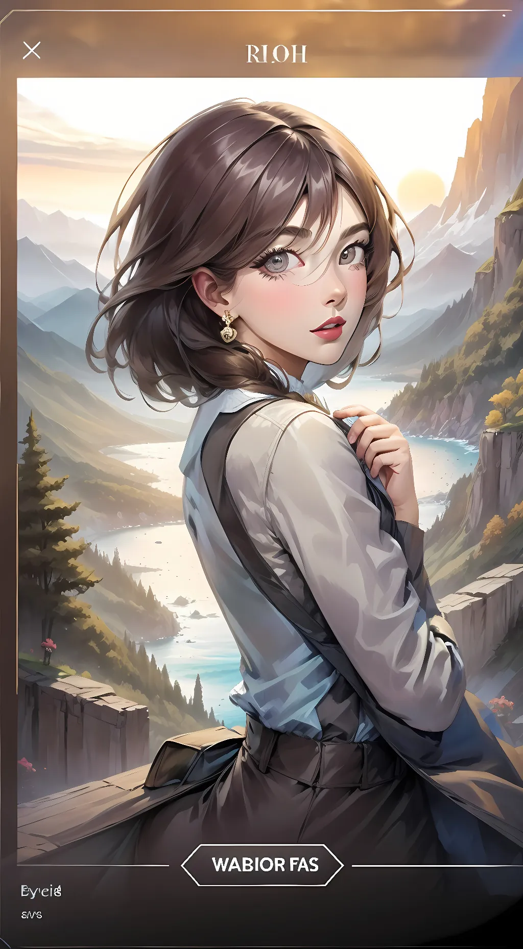 ai character: milly  background