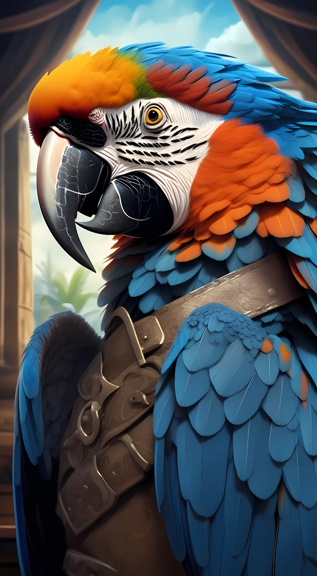 ai character: Mr pirate poopy background