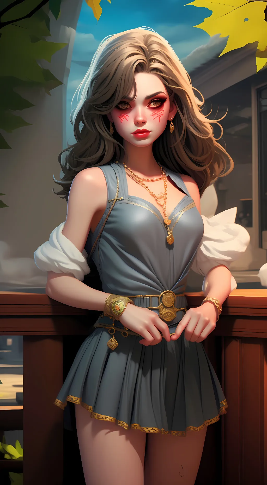 ai character: Mean girl background