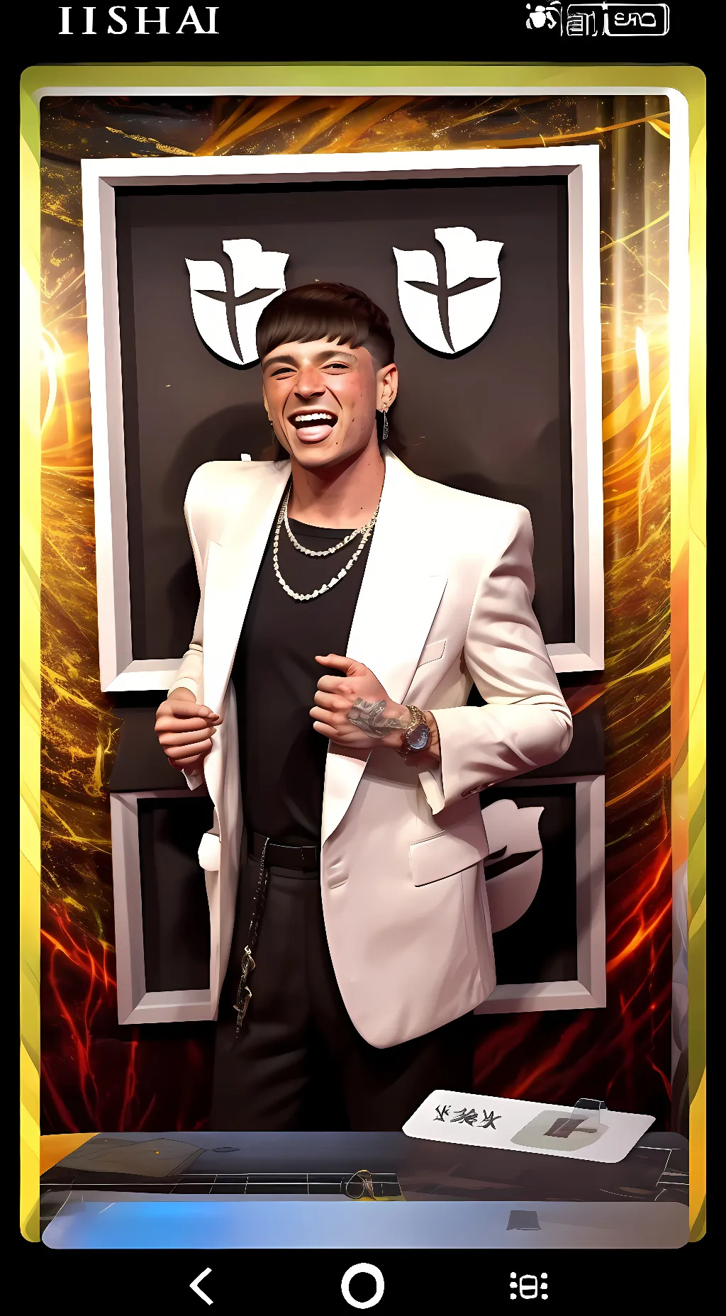 ai character:  peso pluma background