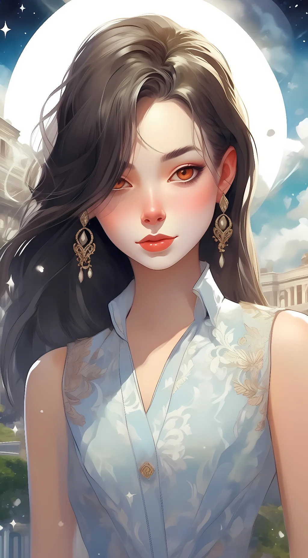 ai character: Ava  background