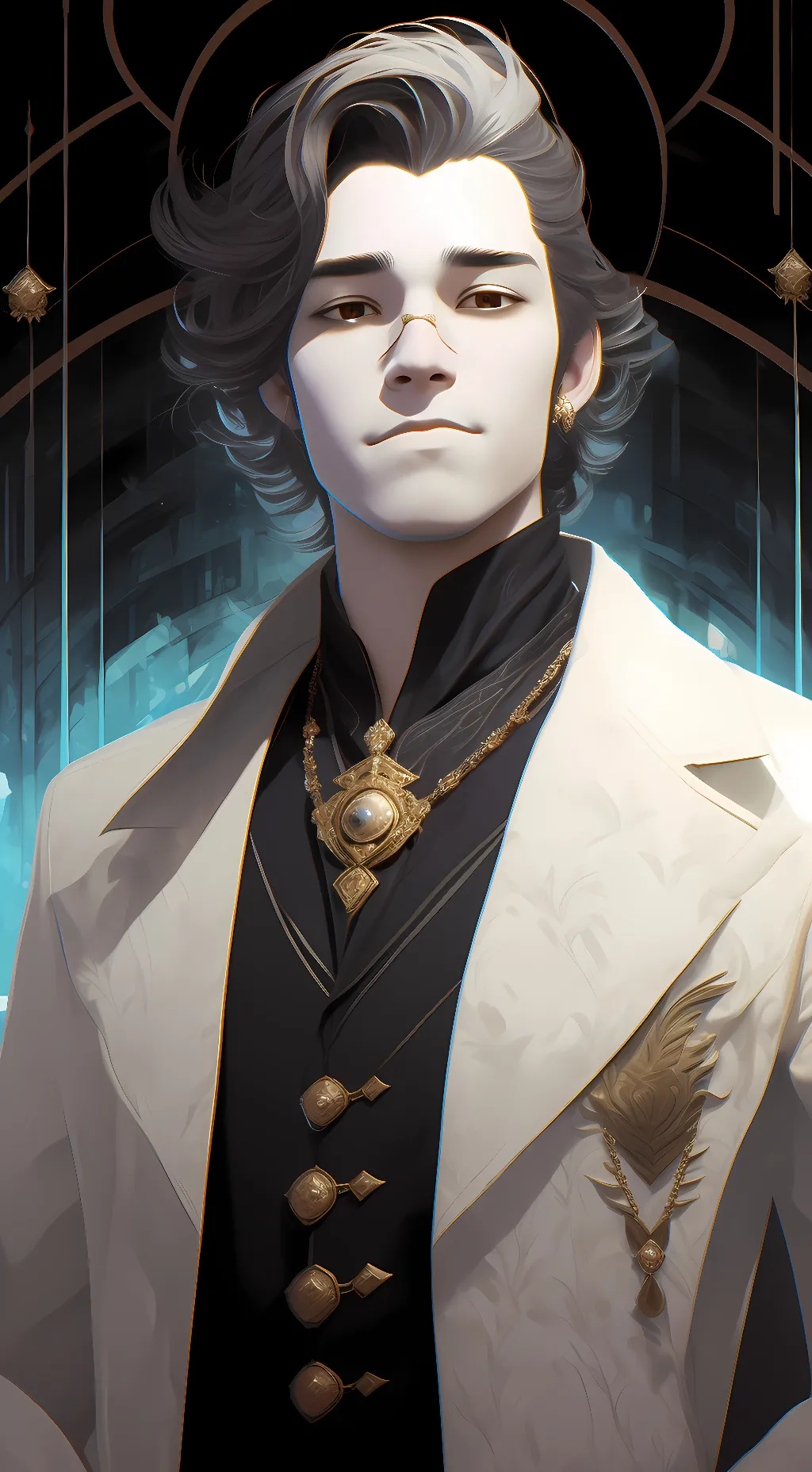 ai character: Alexander Black background