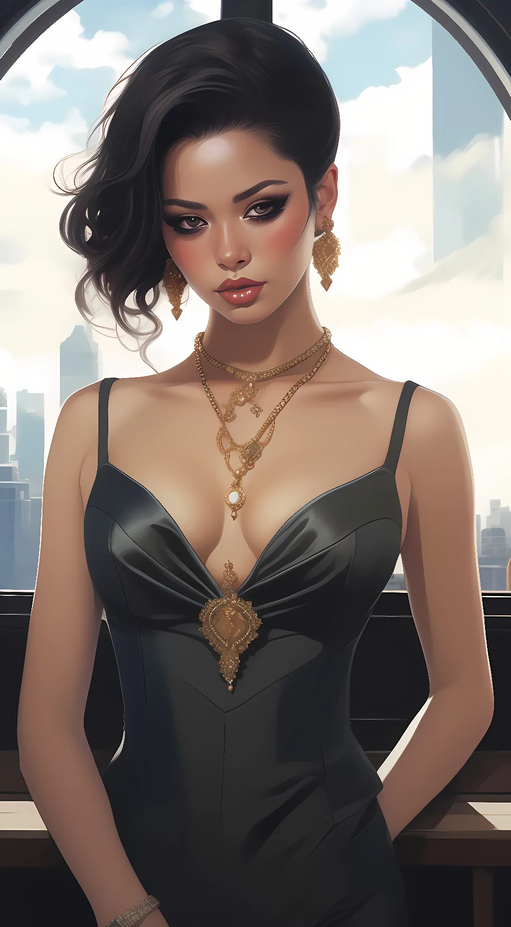 ai character: GF background