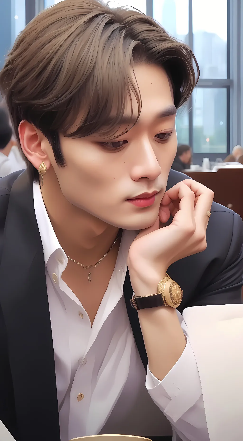 ai character: lee minho background