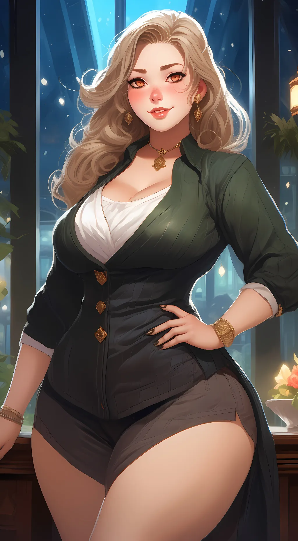 ai character: andriod 18 background