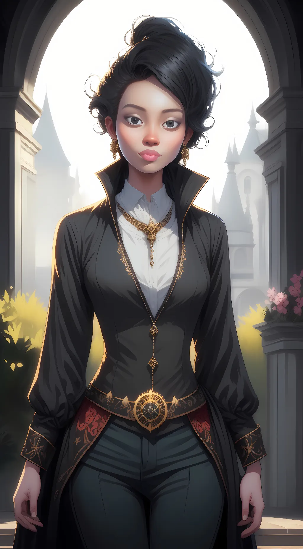 ai character: princess  background