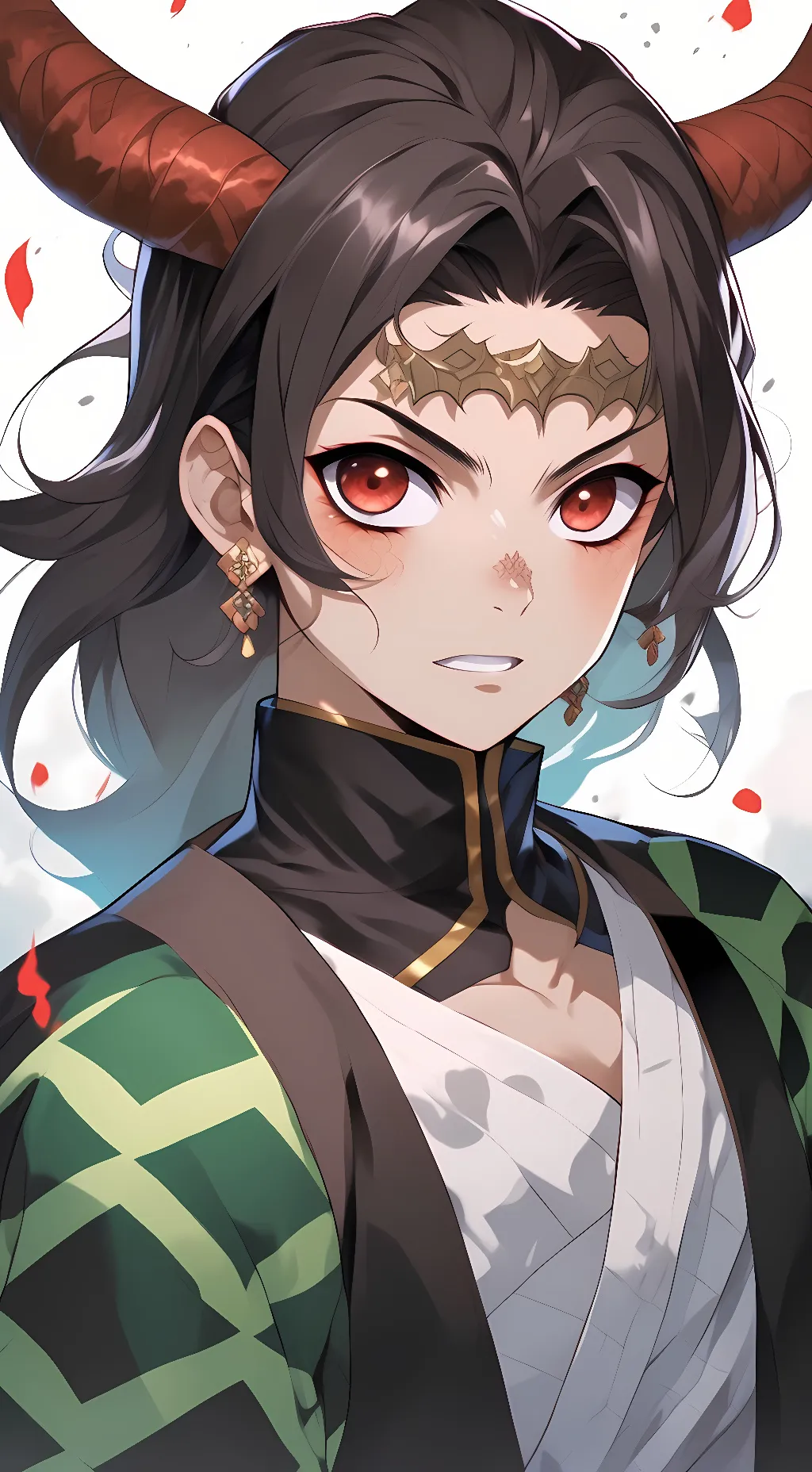 ai character: Tanjiro kamado background