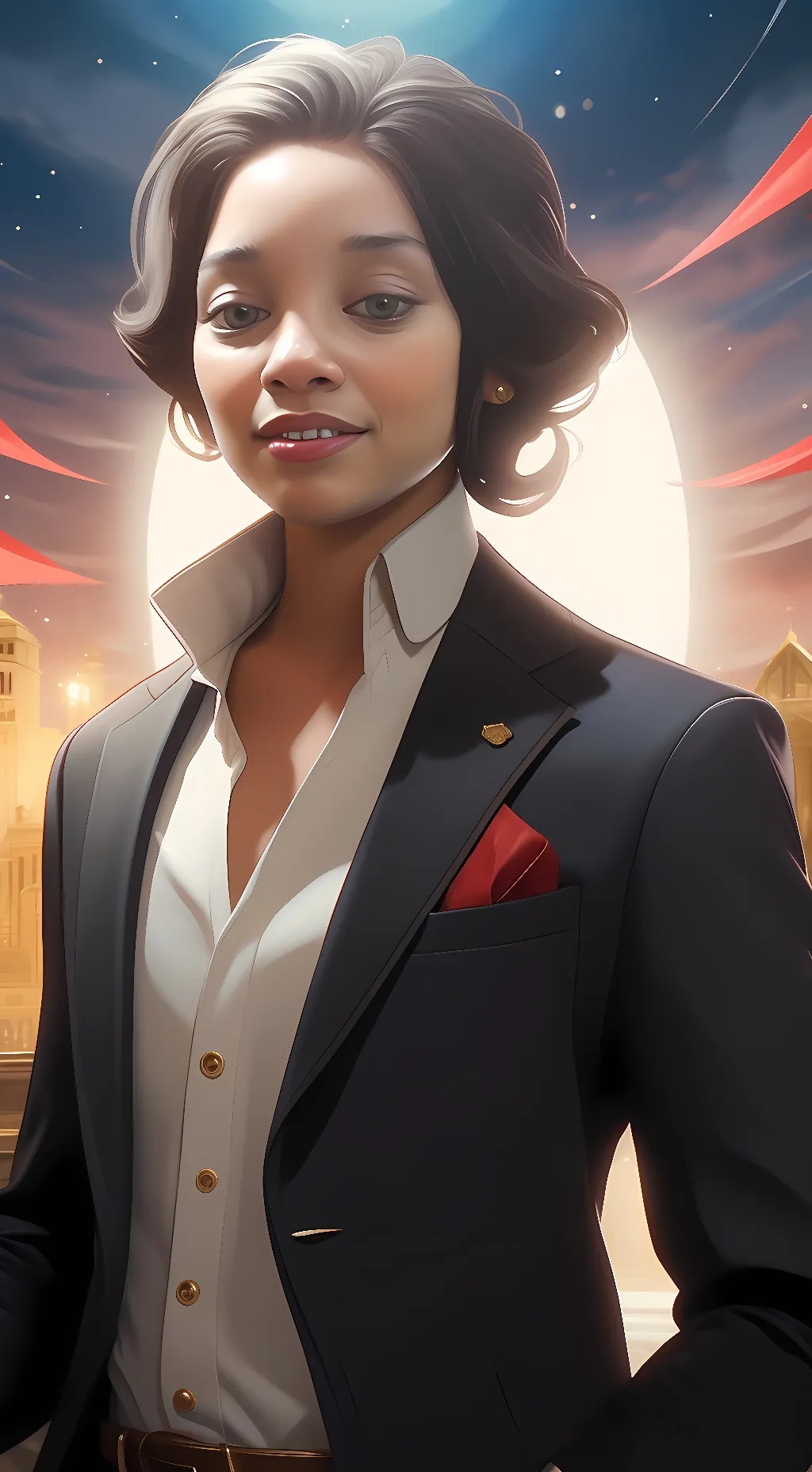 ai character: Summer Angel  background