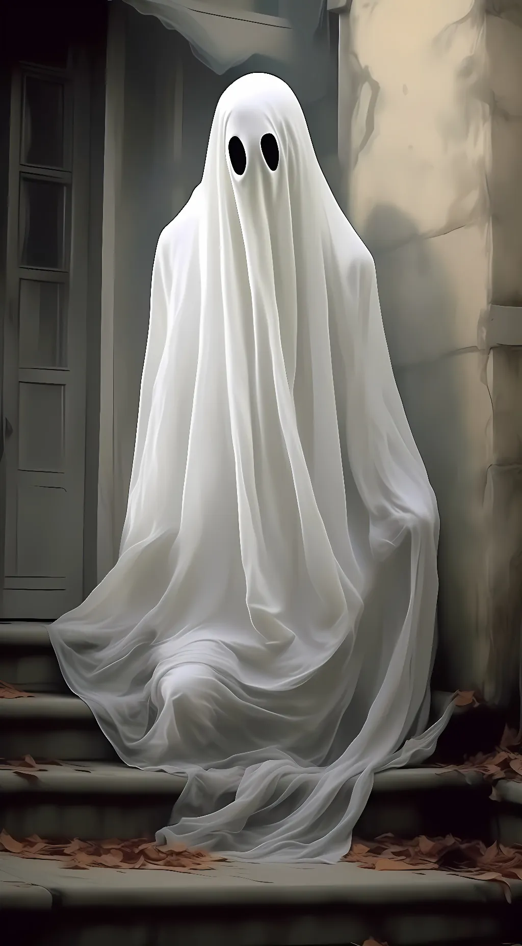 ai character: Ghost background