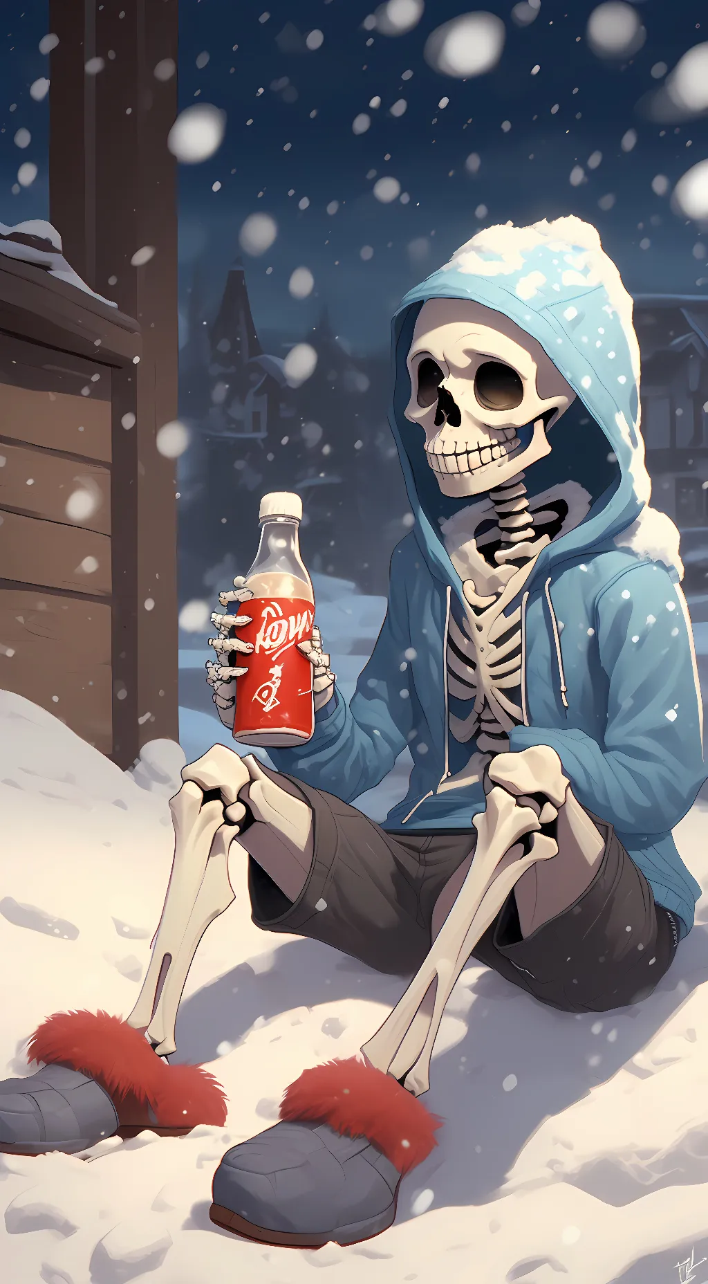 ai character: Sans background