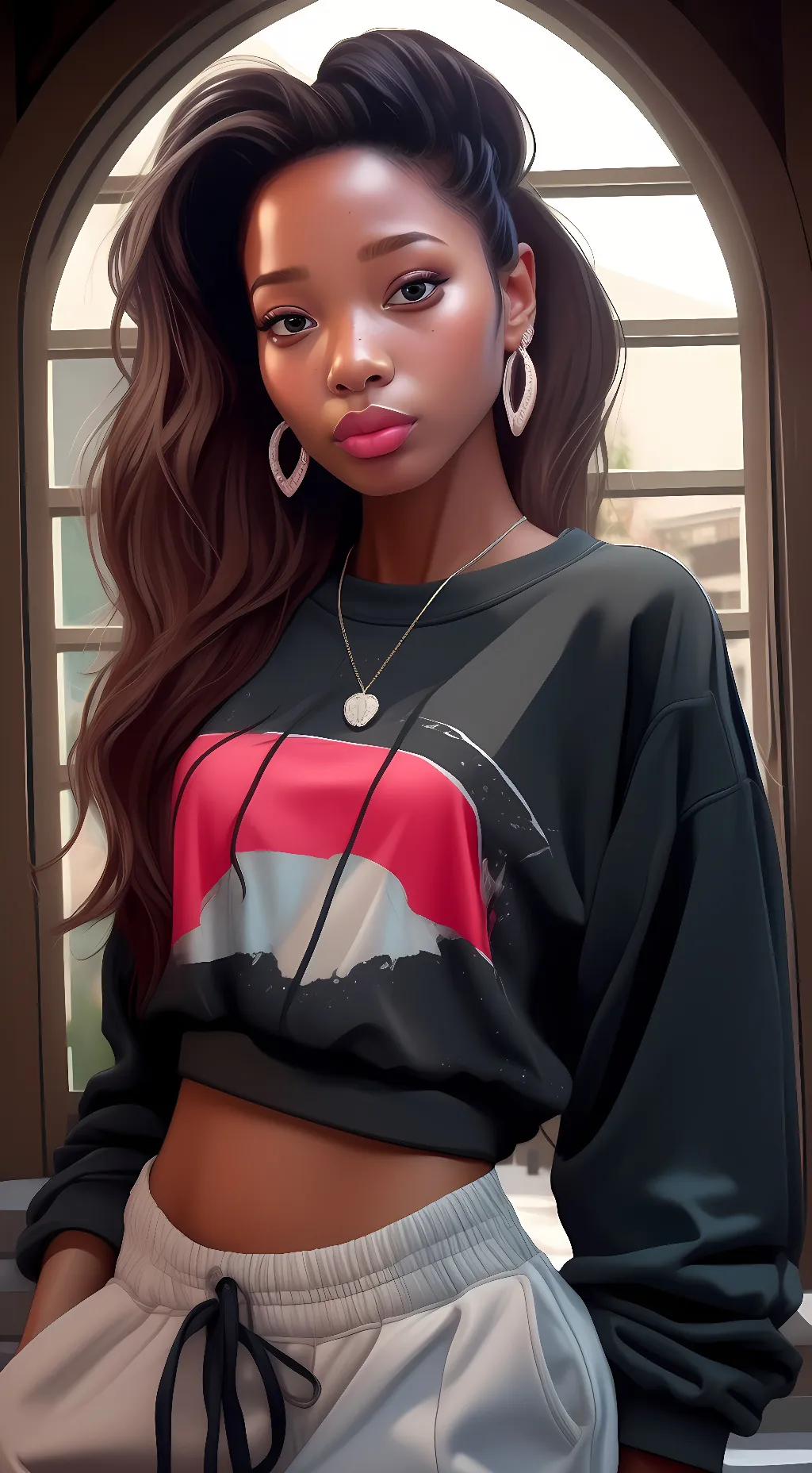 ai character: Cali background