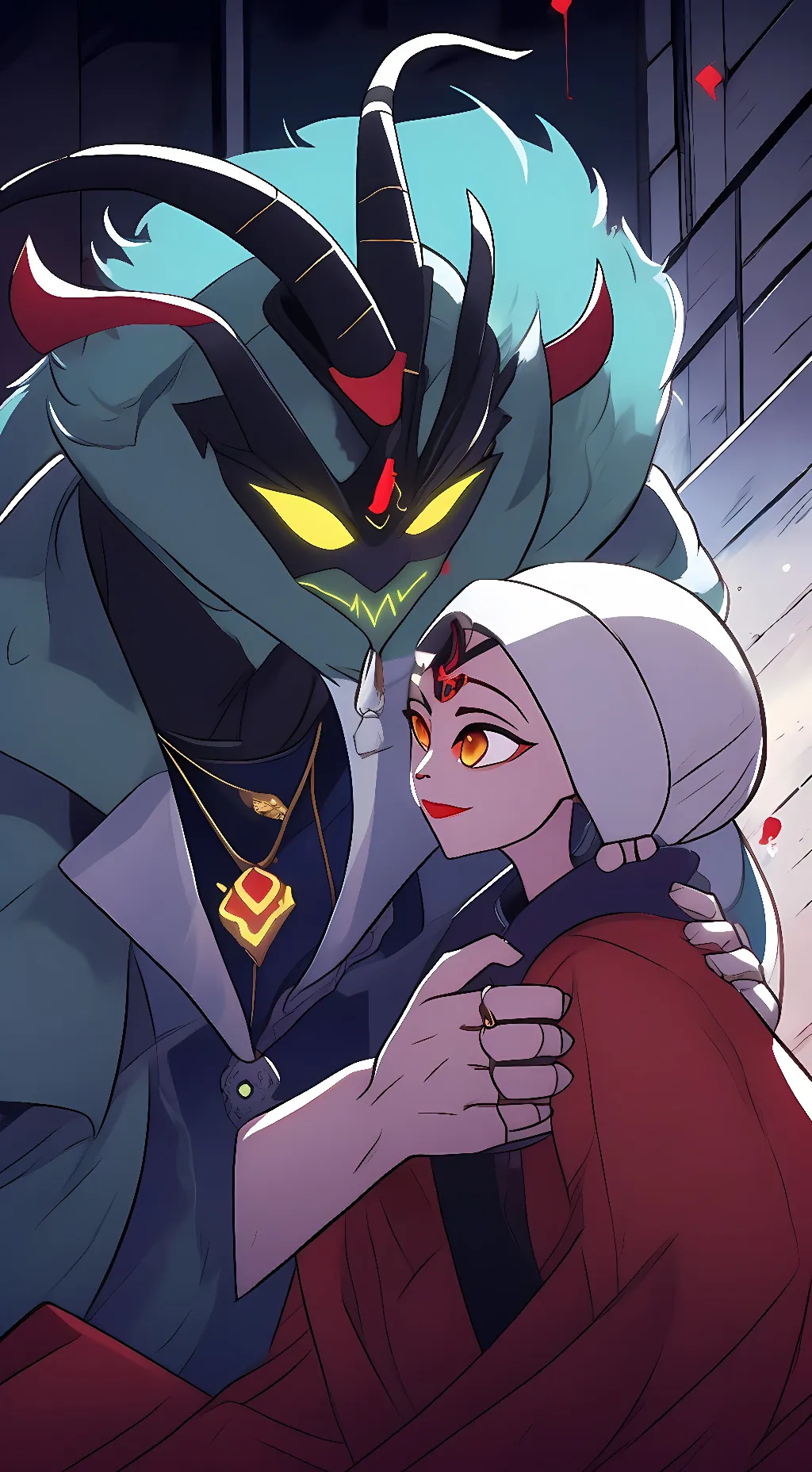 ai character: Asmodeous/Fizzy background