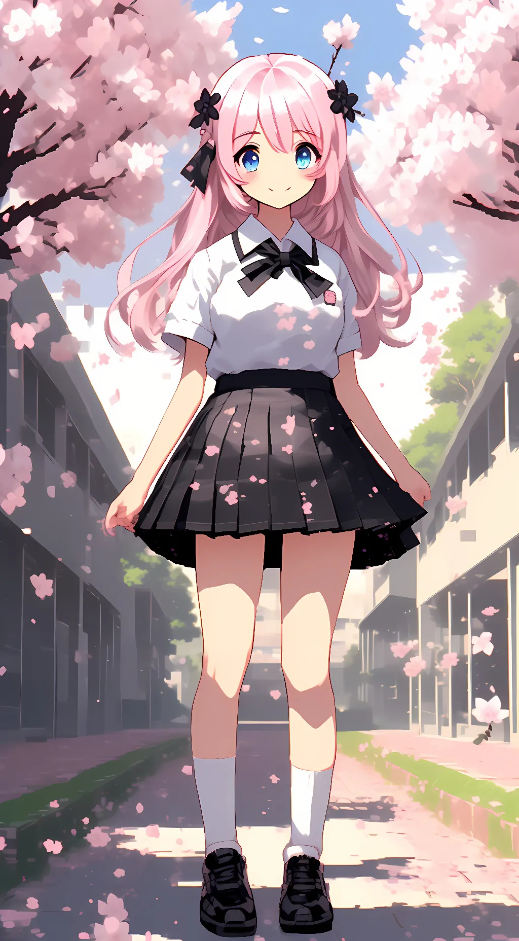 ai character: Sakura background