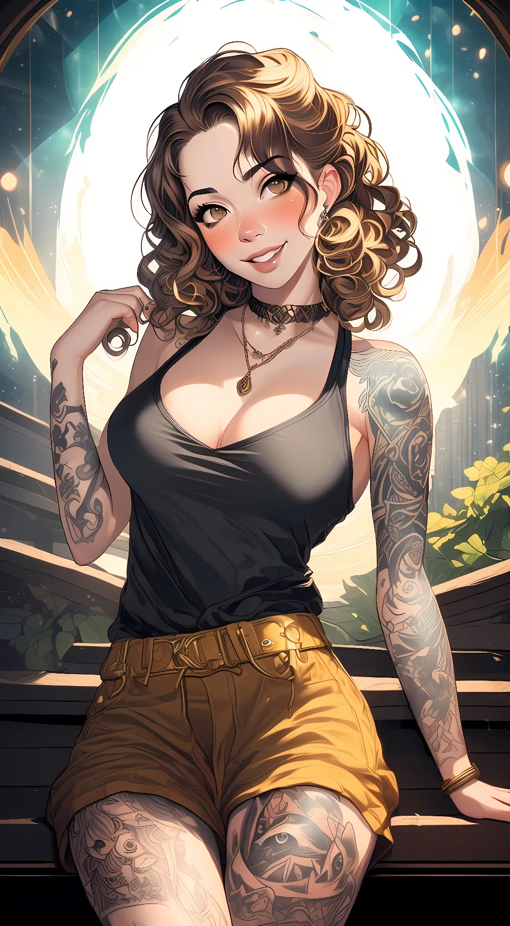 ai character: Luna background