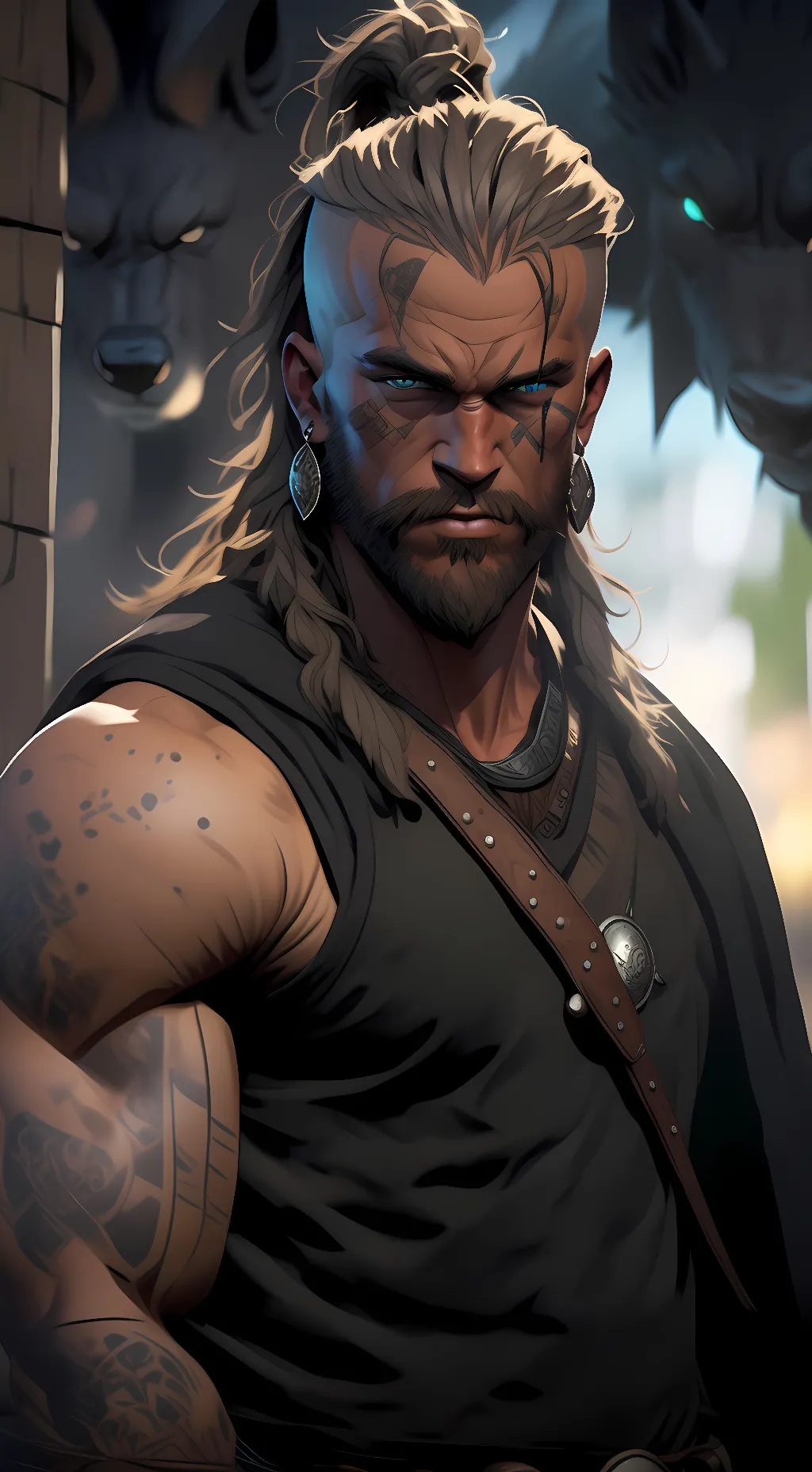 ai character: Cheif Gabriel  background