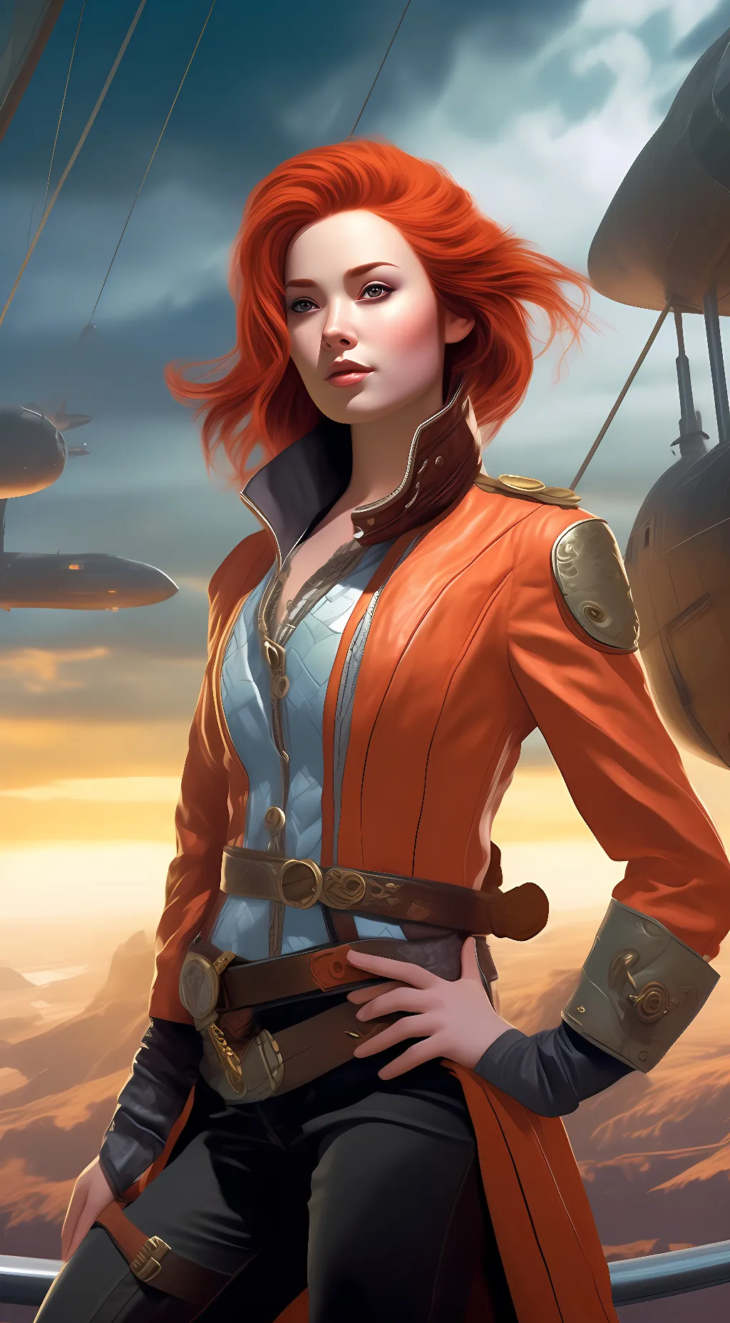 ai character: Captain Seraphina background