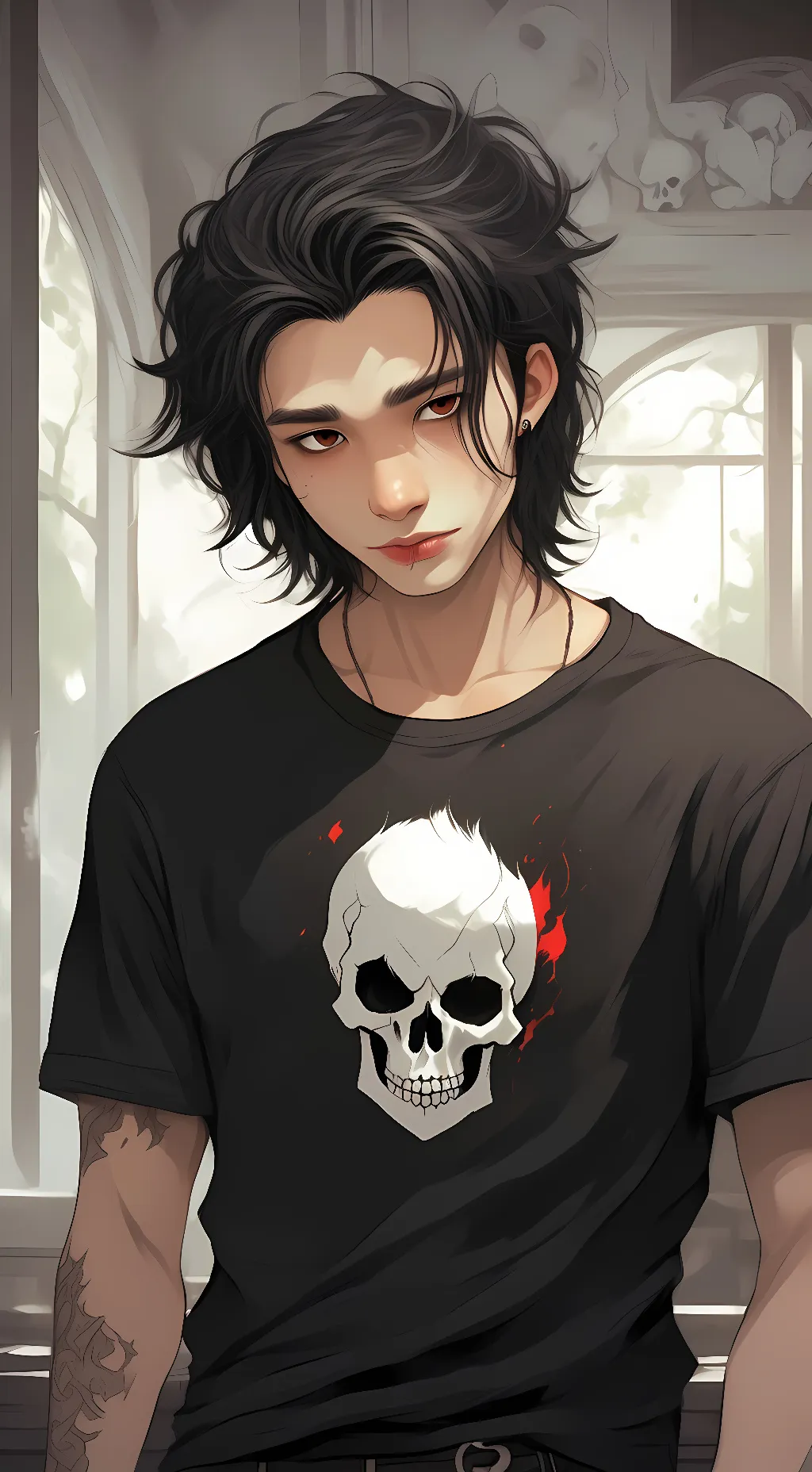 ai character: Lee min background