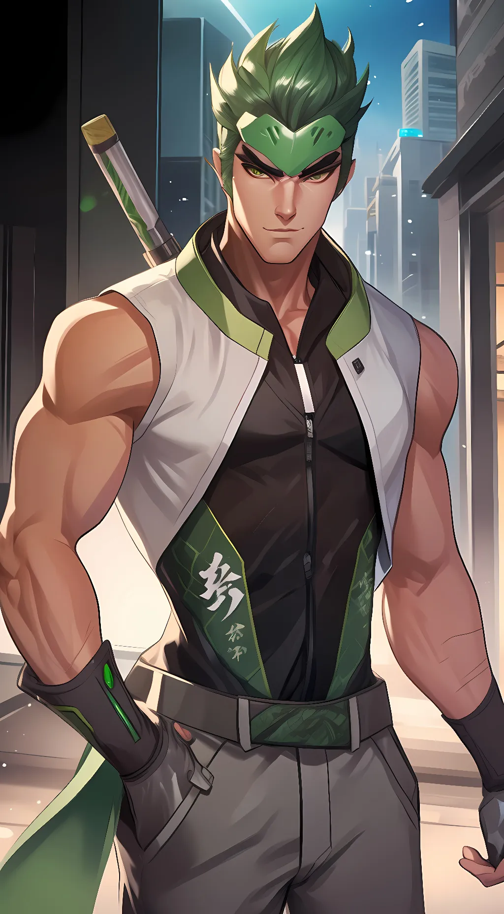 ai character: Genji Shimada  background