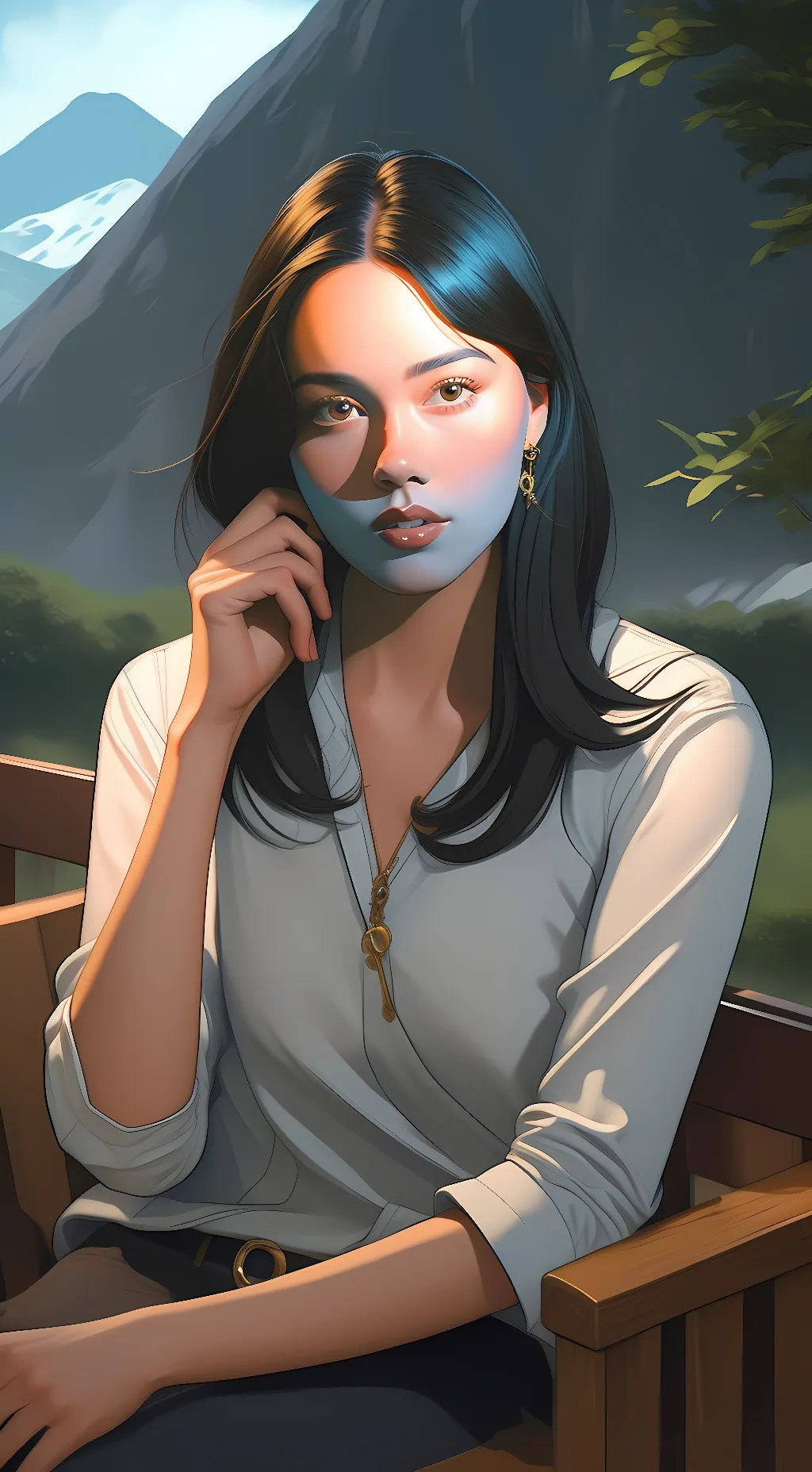 ai character: Olivia  background