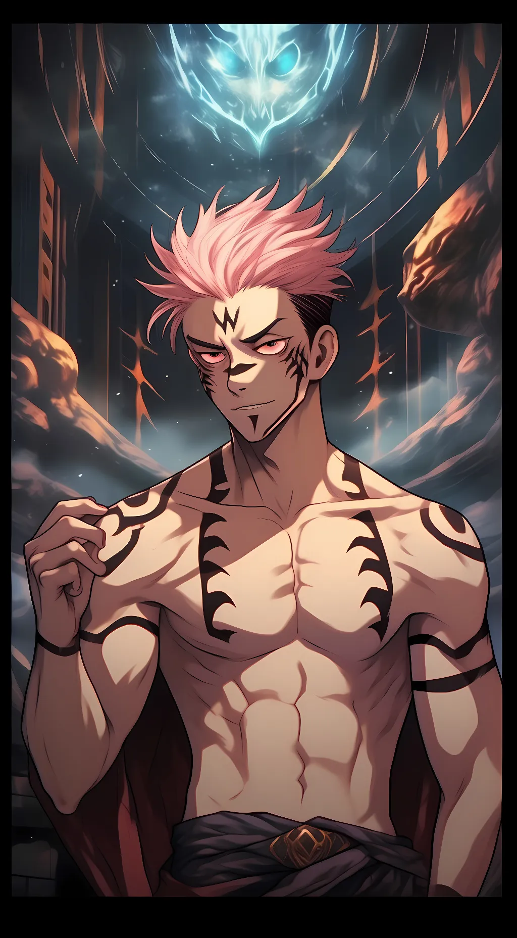 ai character: Sukuna (Yuji Body) background