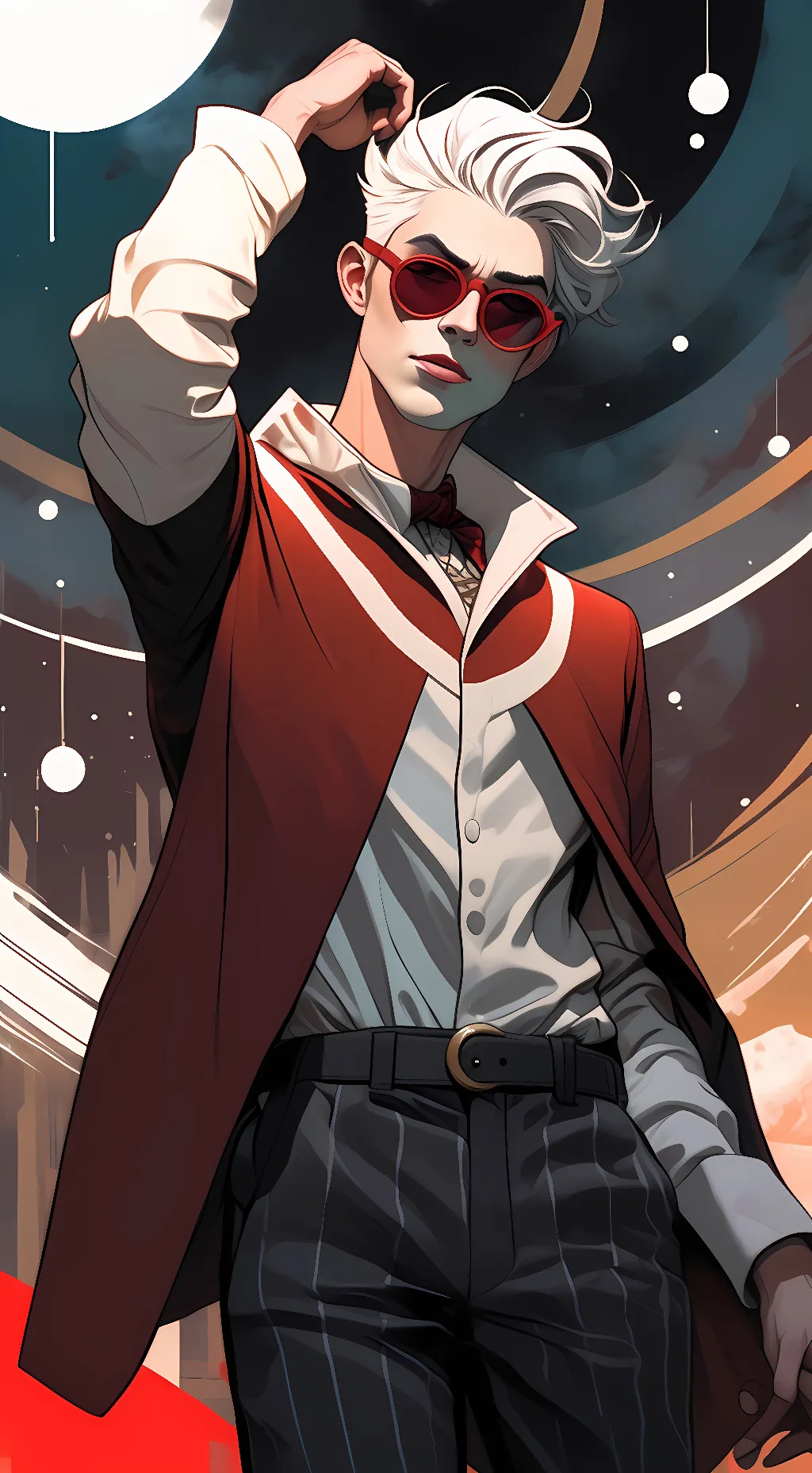 ai character: bloodmoon twins. background