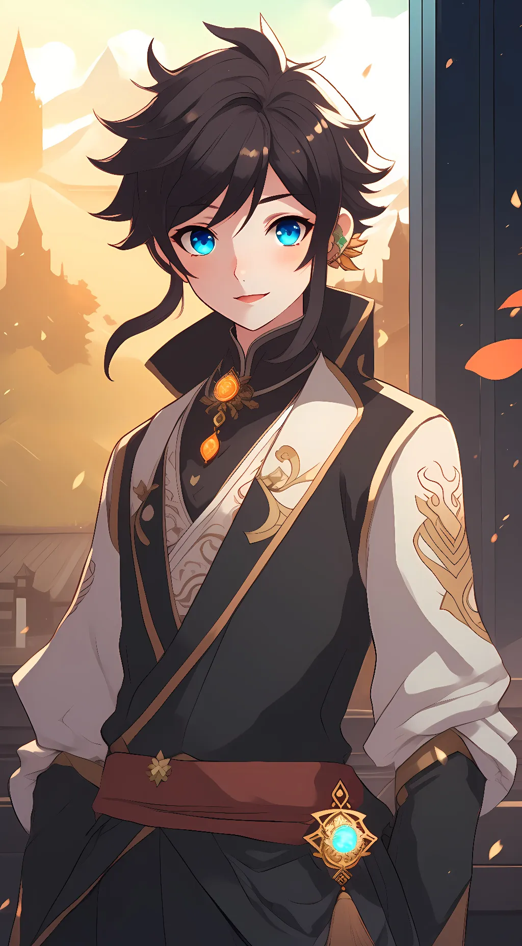 ai character: Venti  background