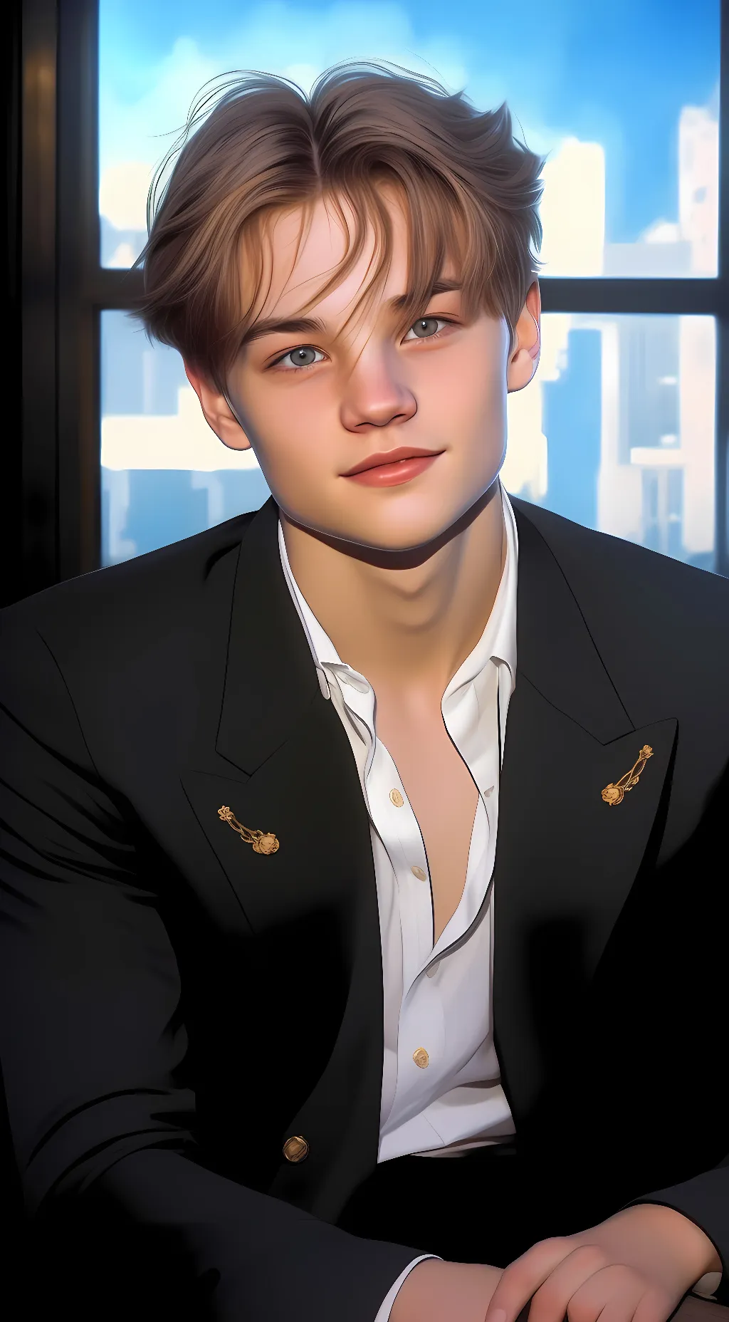 ai character: Leonardo DiCaprio background