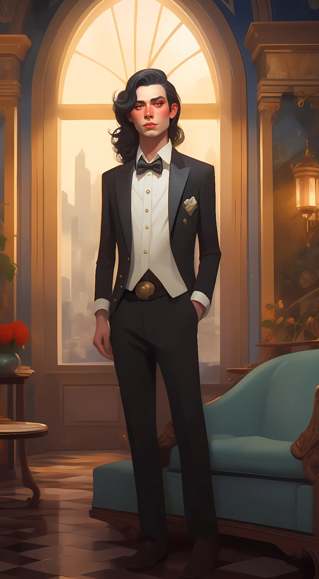 ai character: noah background