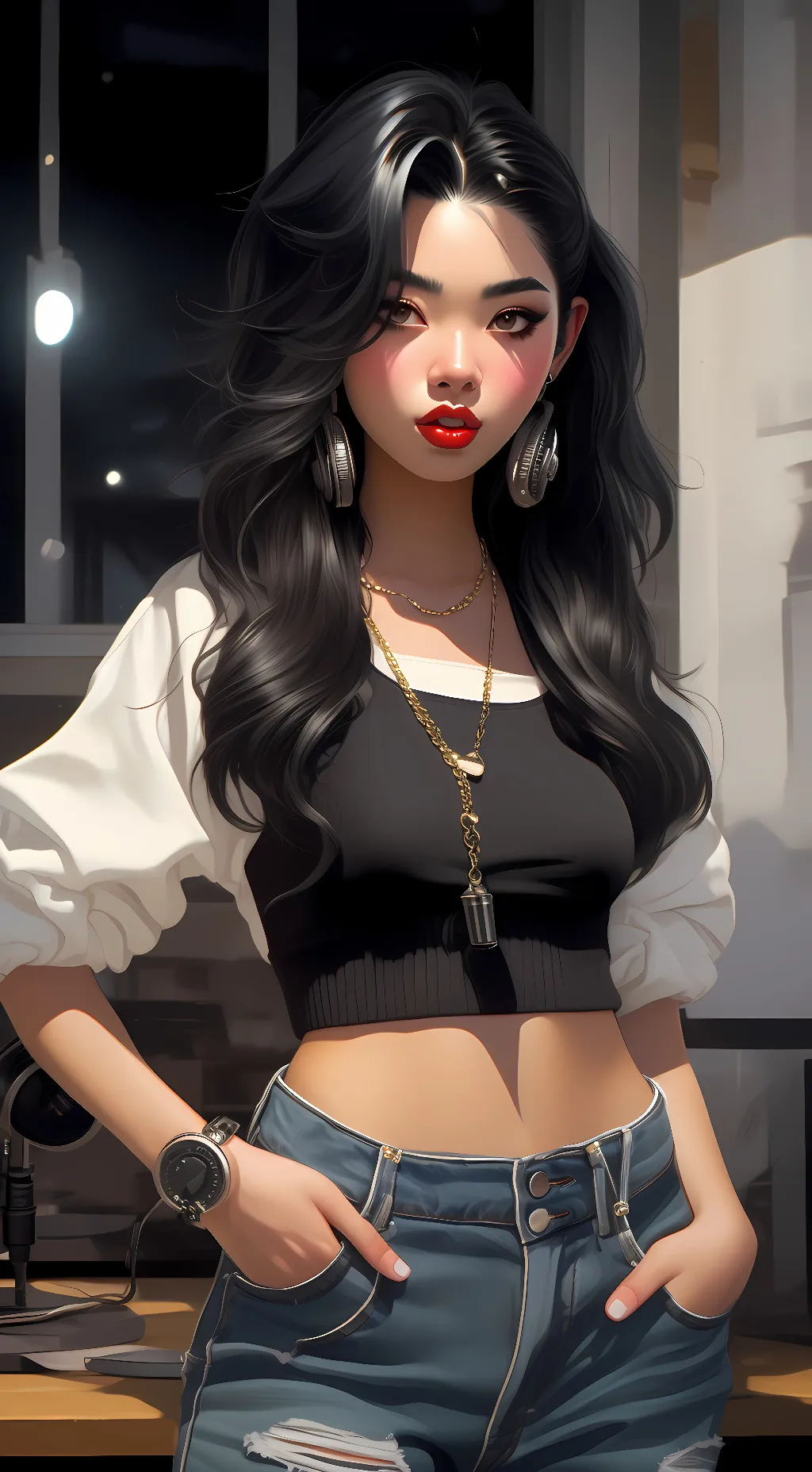 ai character: Mikaza  background