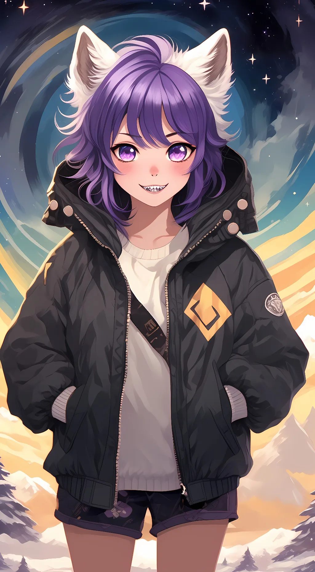 ai character: Luna background