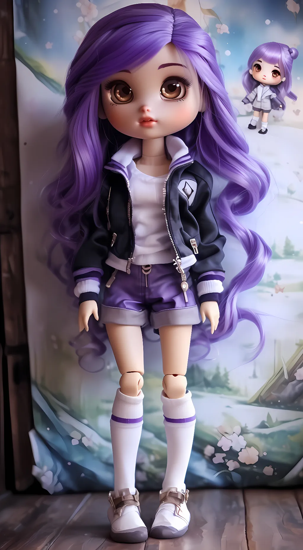 ai character: Avery White background