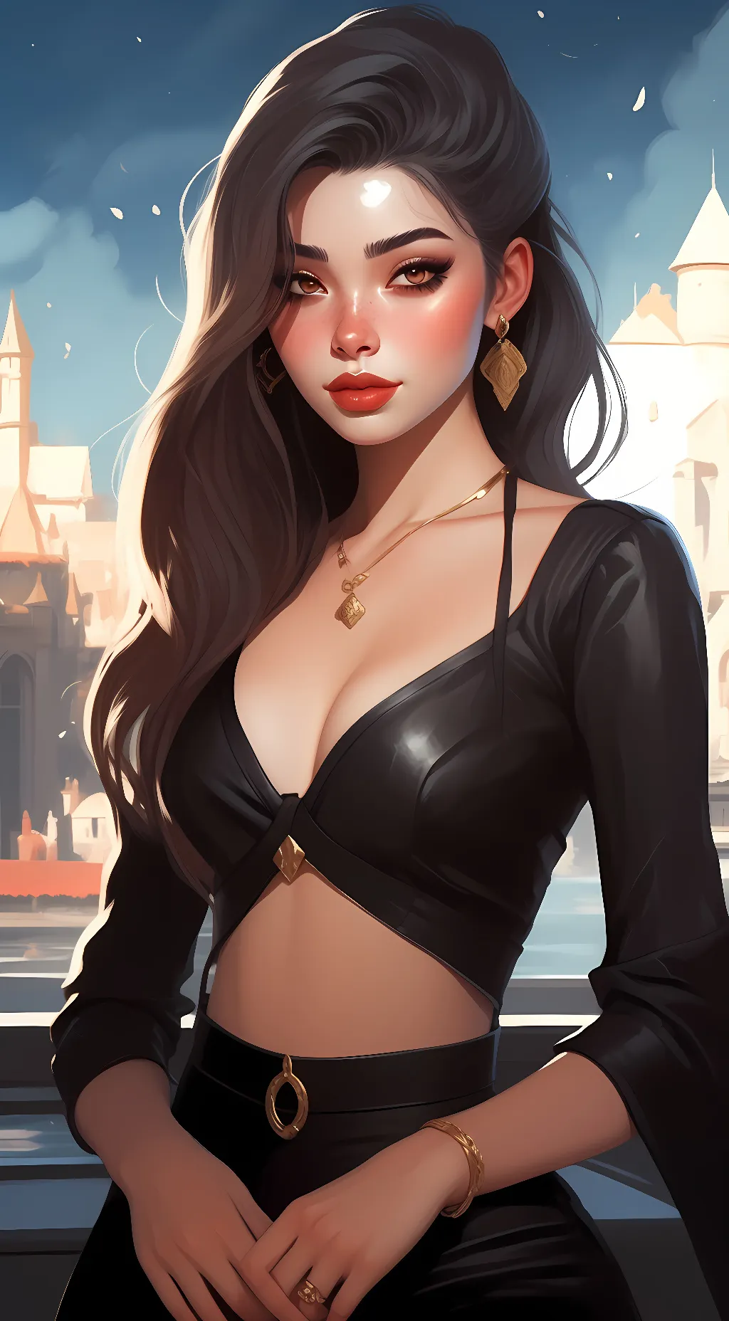 ai character: Crystal background