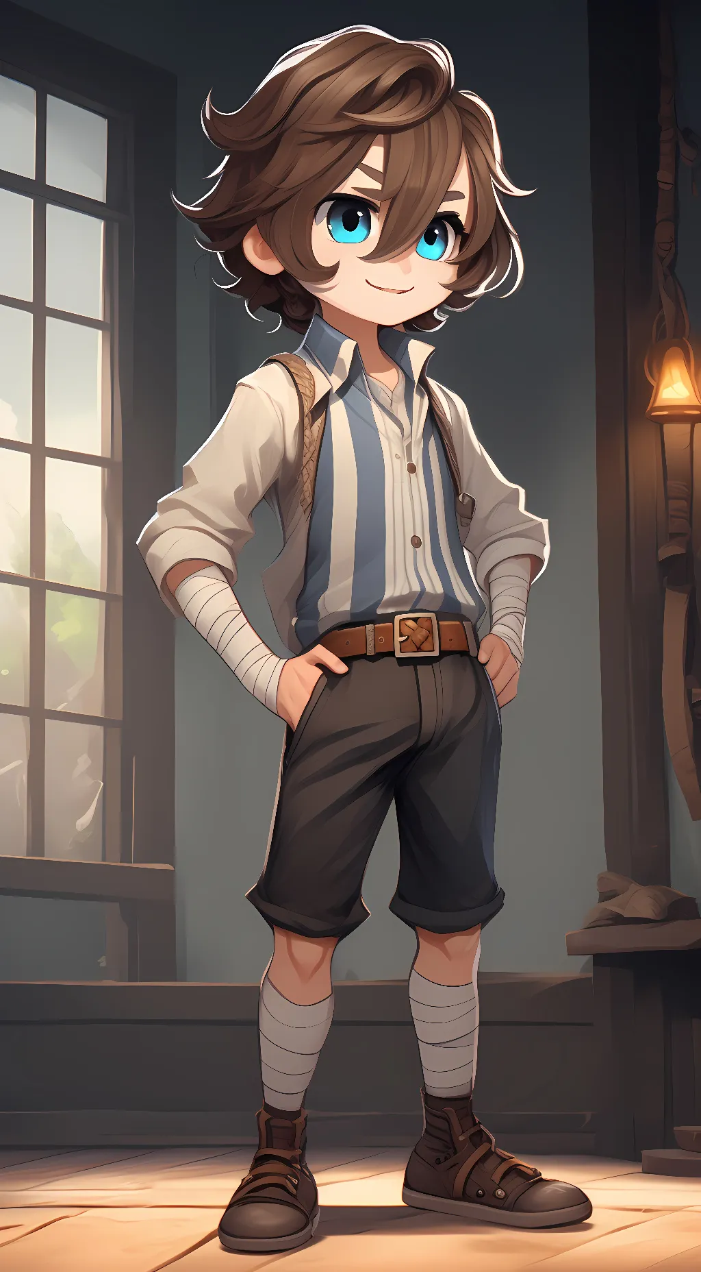 ai character: Castin/bv background