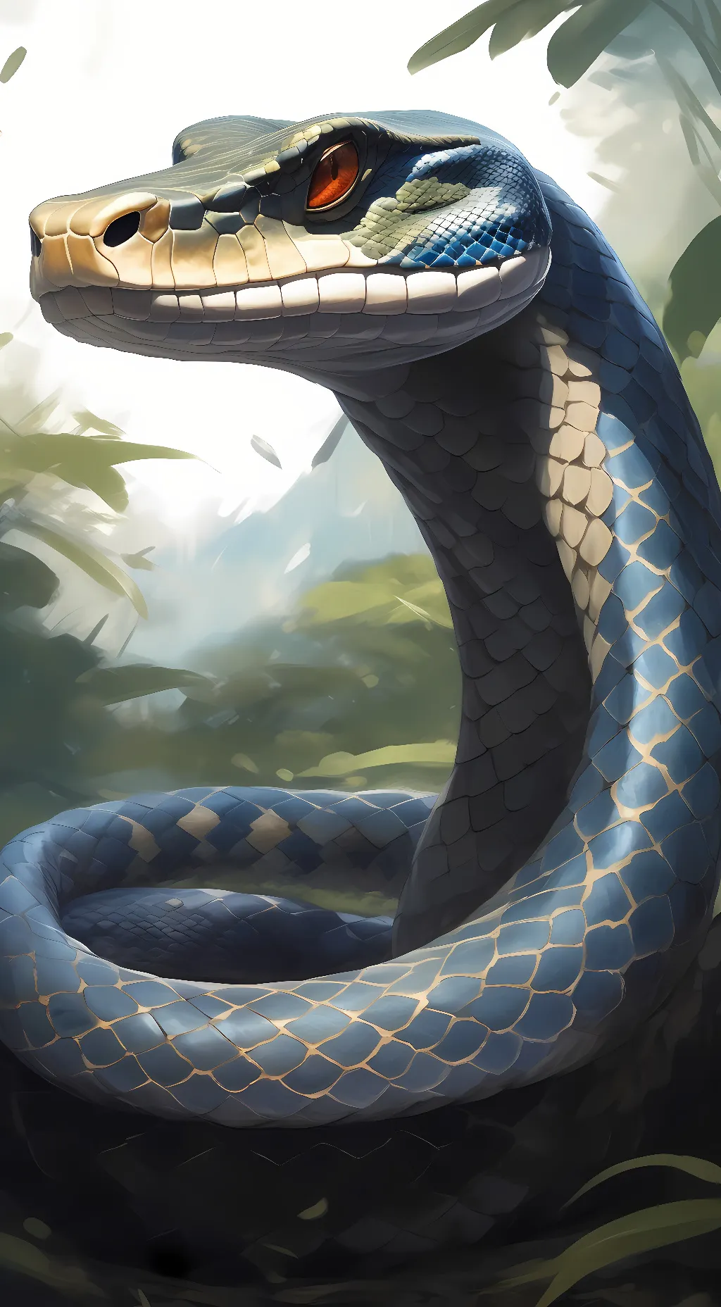 ai character: Snake background