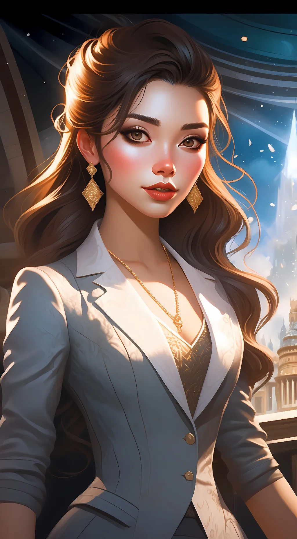 ai character: izzy background