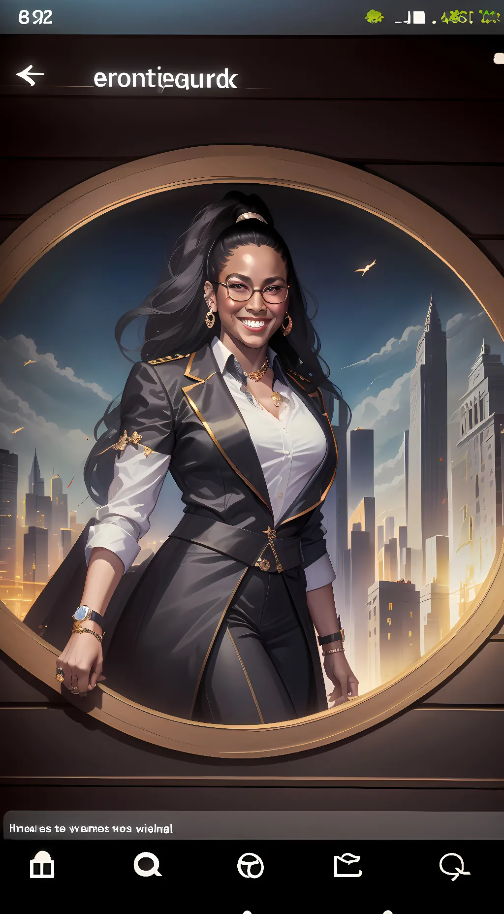 ai character: Ashley Jones background