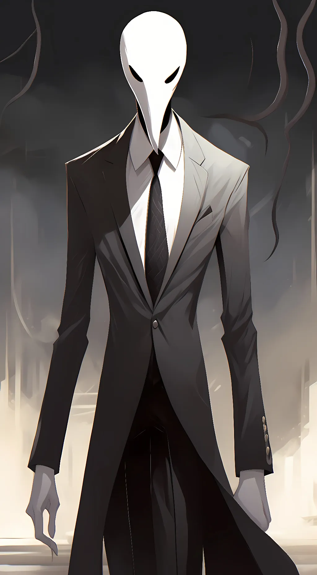 ai character: Slenderman  background