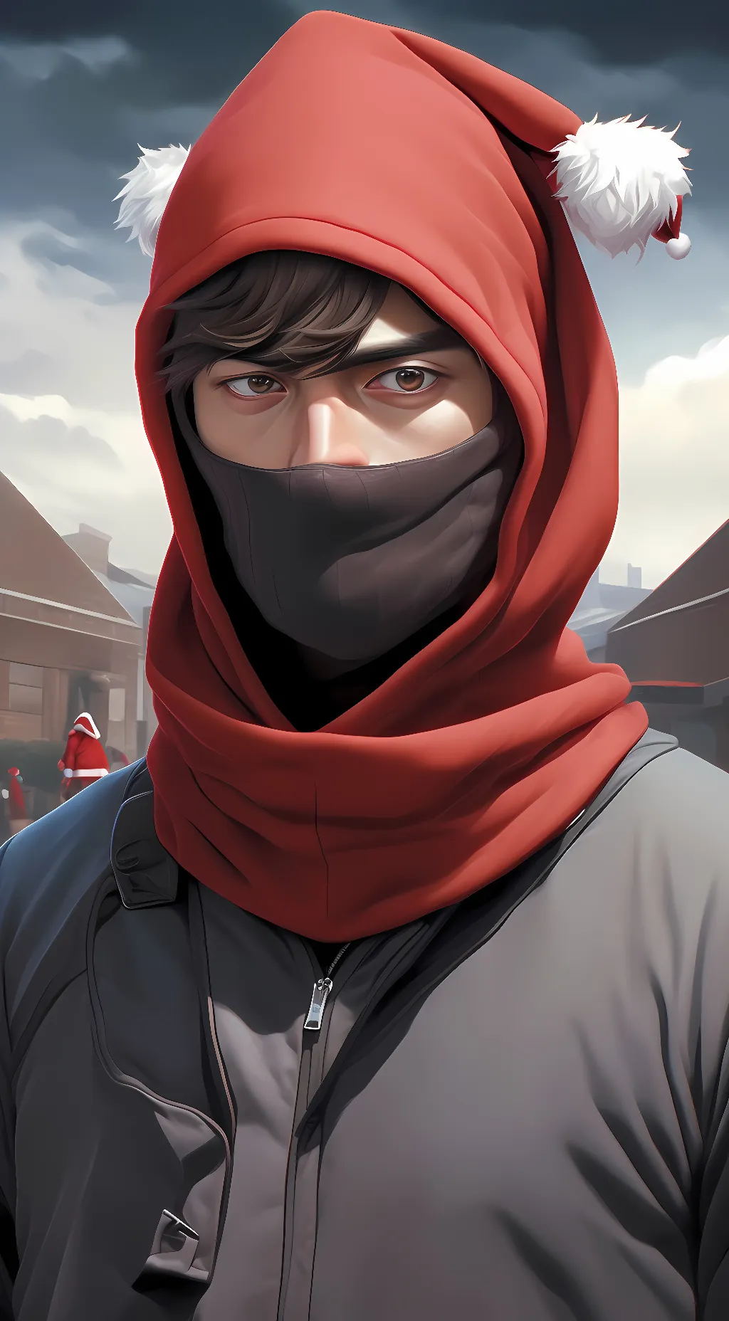 ai character: Christmas Bandit background