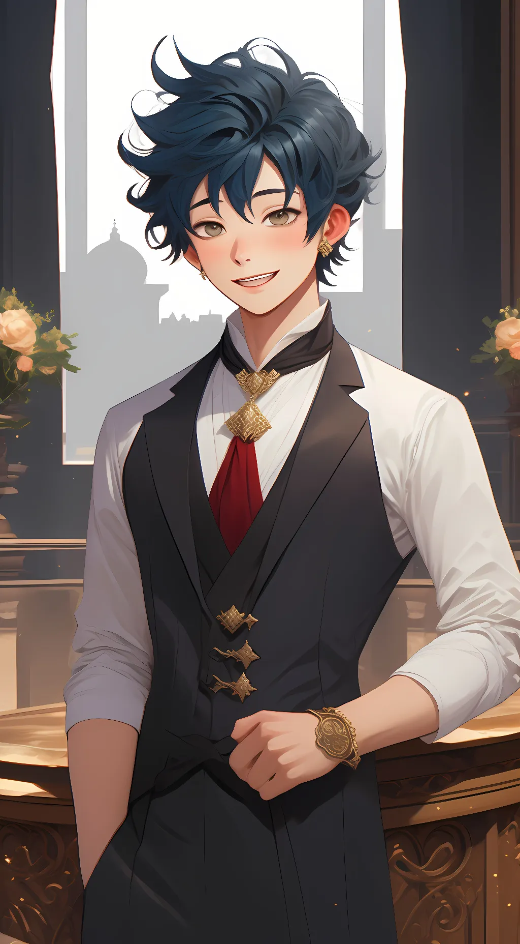 ai character: Izuku Midoryia background