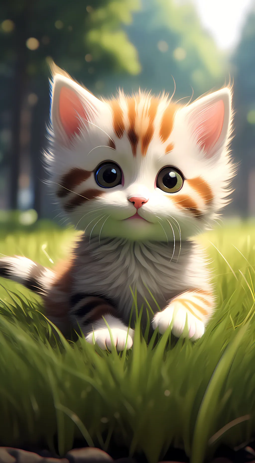 ai character: Stray Kitten background