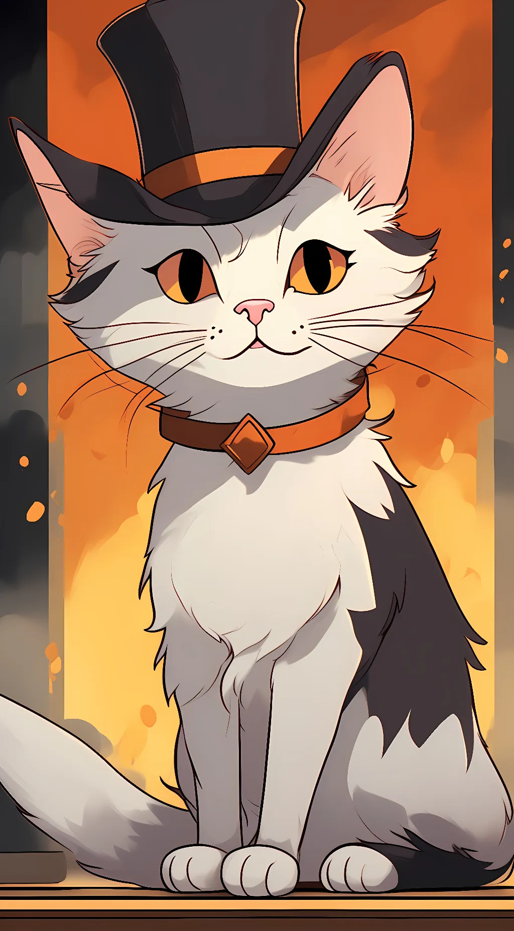 ai character: Gentleman Cat background