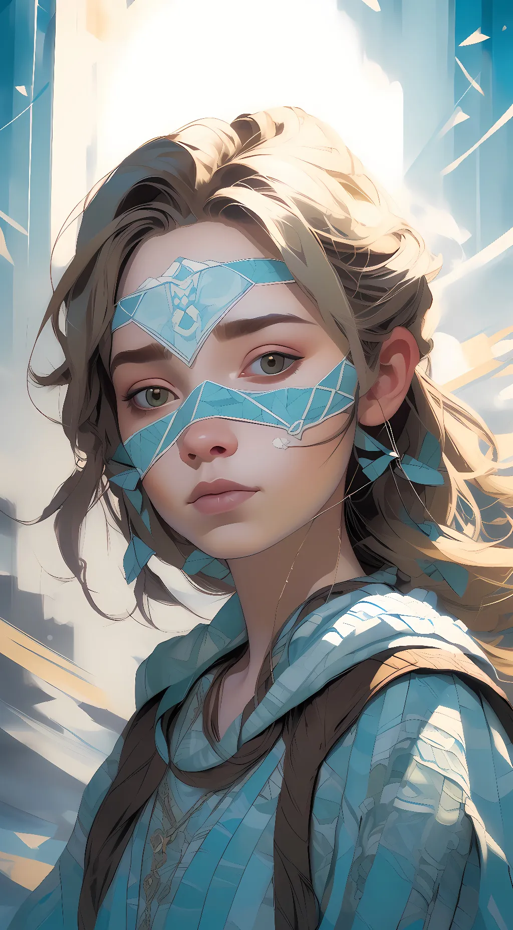 ai character: Ayame/iris background