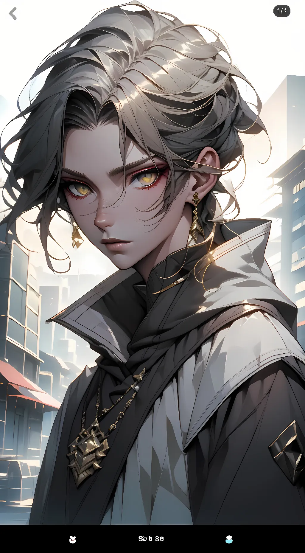 ai character: Mekuratshi  background