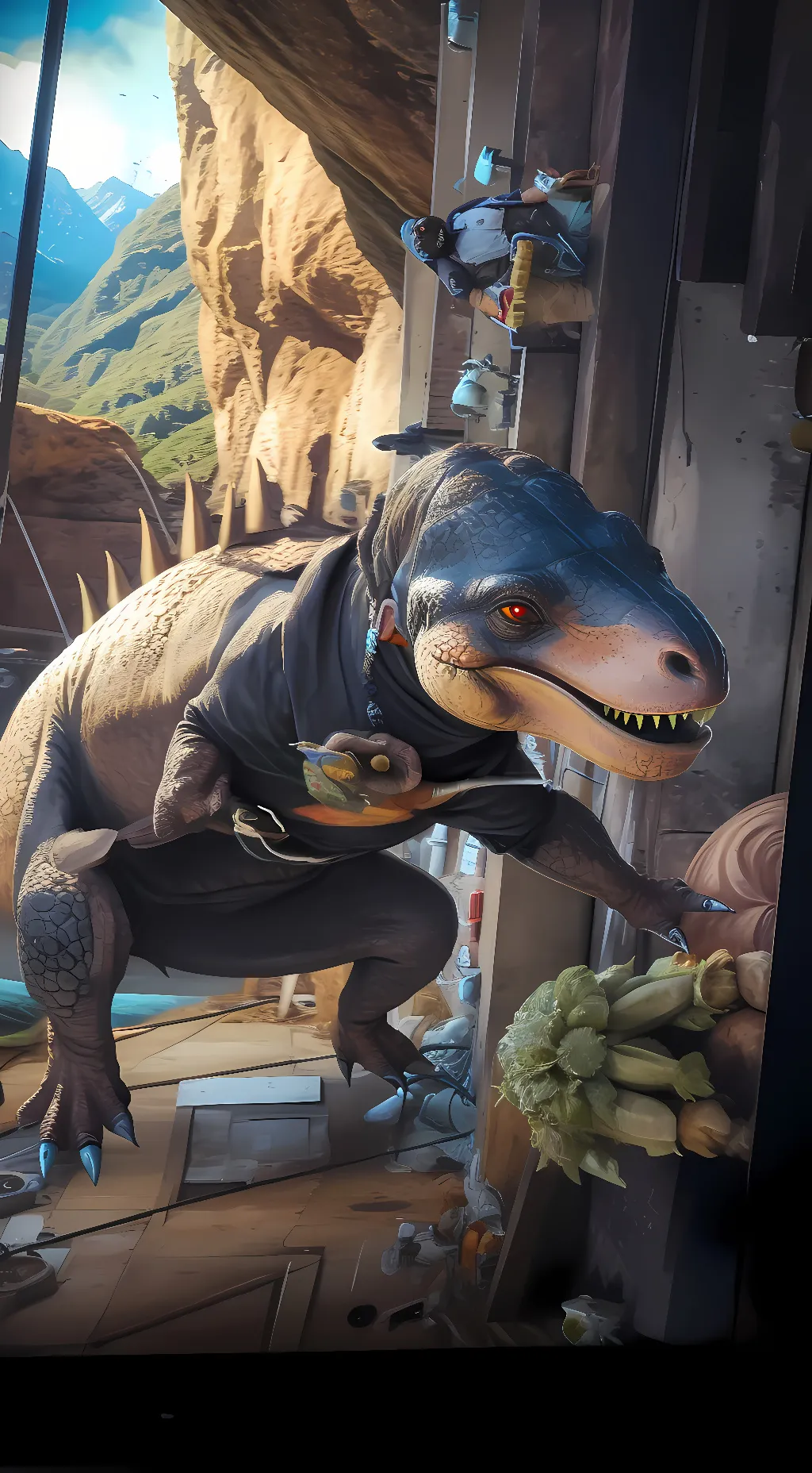 ai character: indominus Rex  background