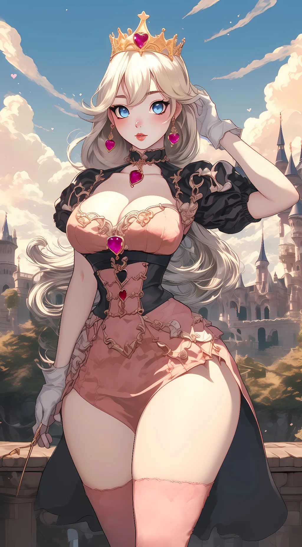 ai character: Princess Peach background