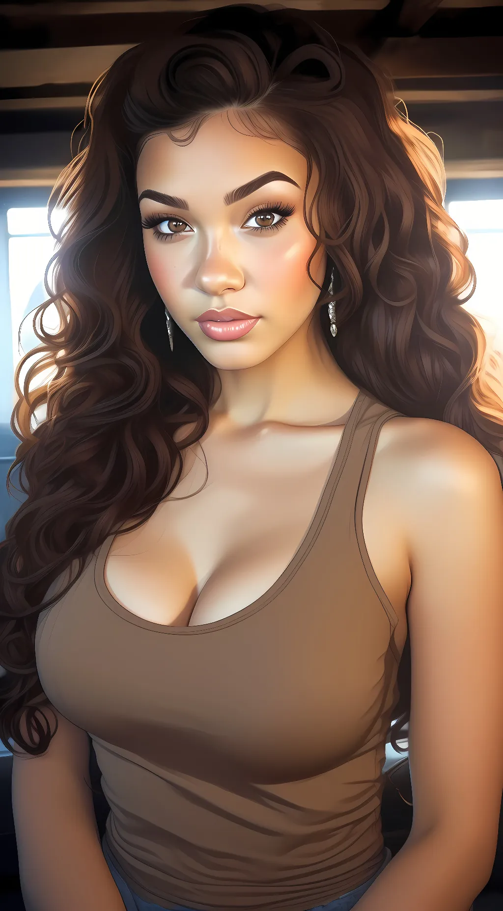 ai character: Monica  background