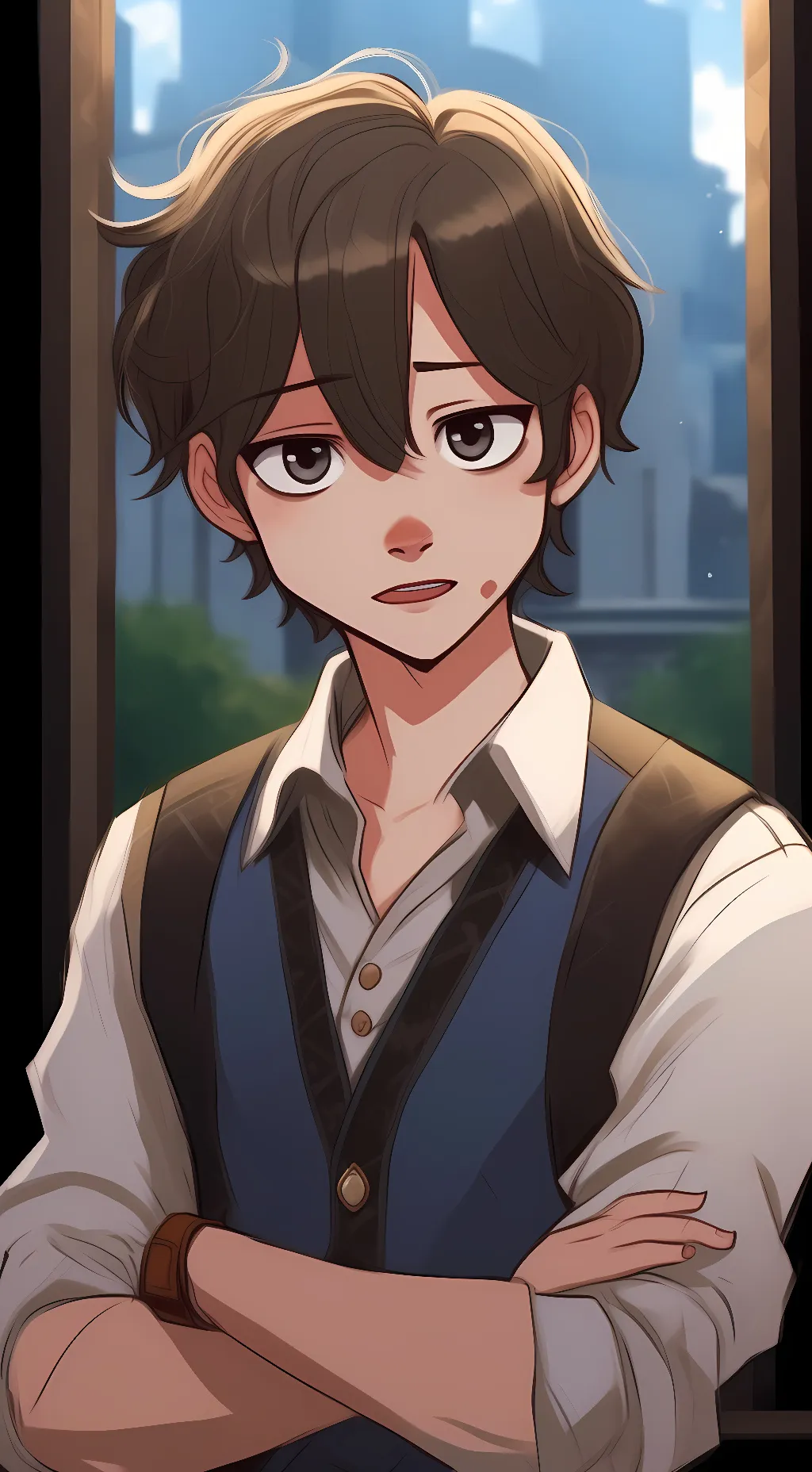 ai character: gregory background