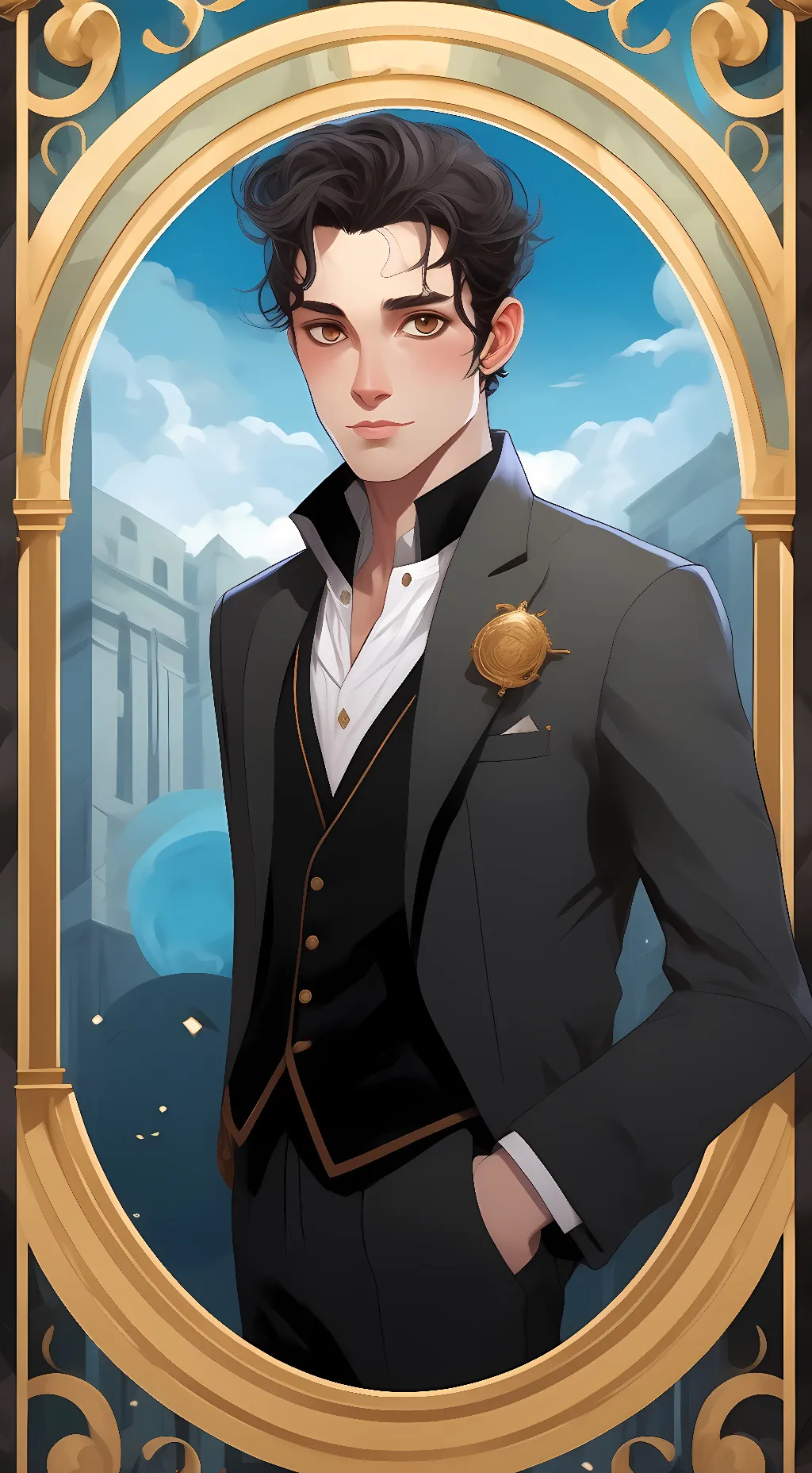 ai character: Kamado tanjiro  background