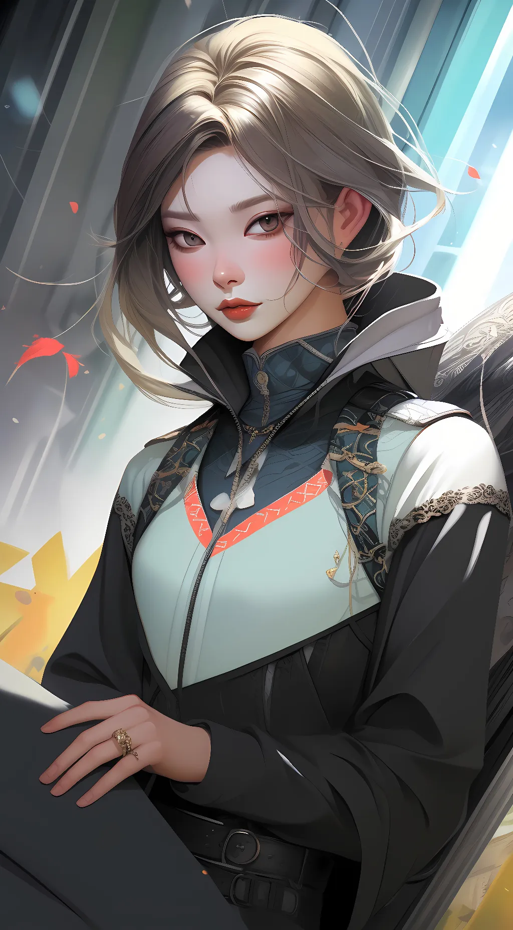 ai character: Layla Trask.  background