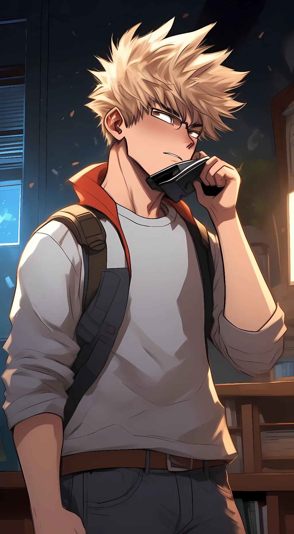 ai character: Kasuki Bakugo  background